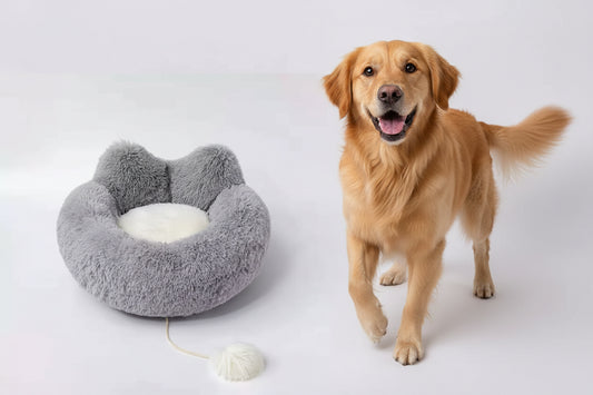 Spundrix Calming Plush Donut Bed