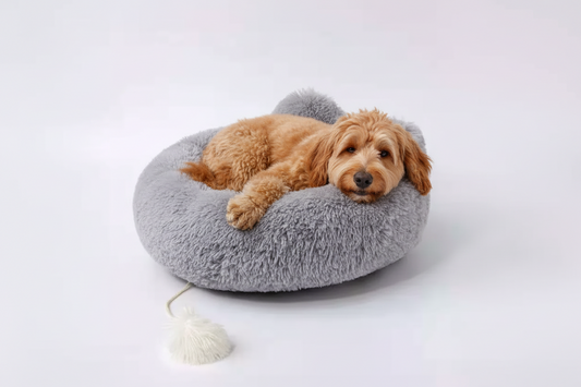Spundrix Calming Plush Donut Bed