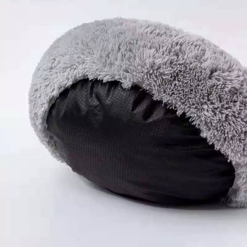 Spundrix Calming Plush Donut Bed